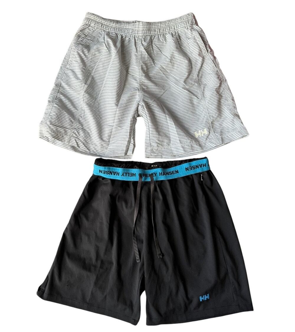 HELLY HANSEN Carlshot Quick Dry Swim Trunk & gym shorts bundle of 2 size Large